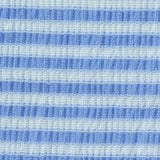 Light Blue Horizontal-Stripe Crepe, Polyester — texture