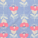 Pink Flowers Jersey Knit, Cotton