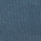 Brushed Viscose Polyester Stretch Rib Knit Fabric, 200 gsm, 145 cm — Blue