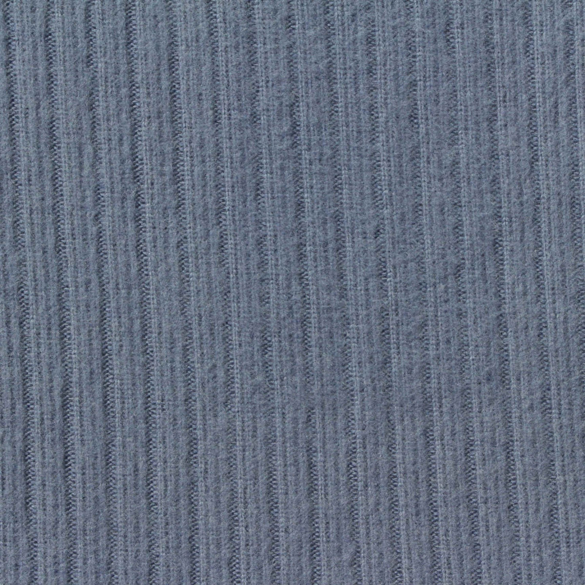 Polyester Viscose Stretch Rib Knit Fabric, 290 gsm, 145 cm — Blue