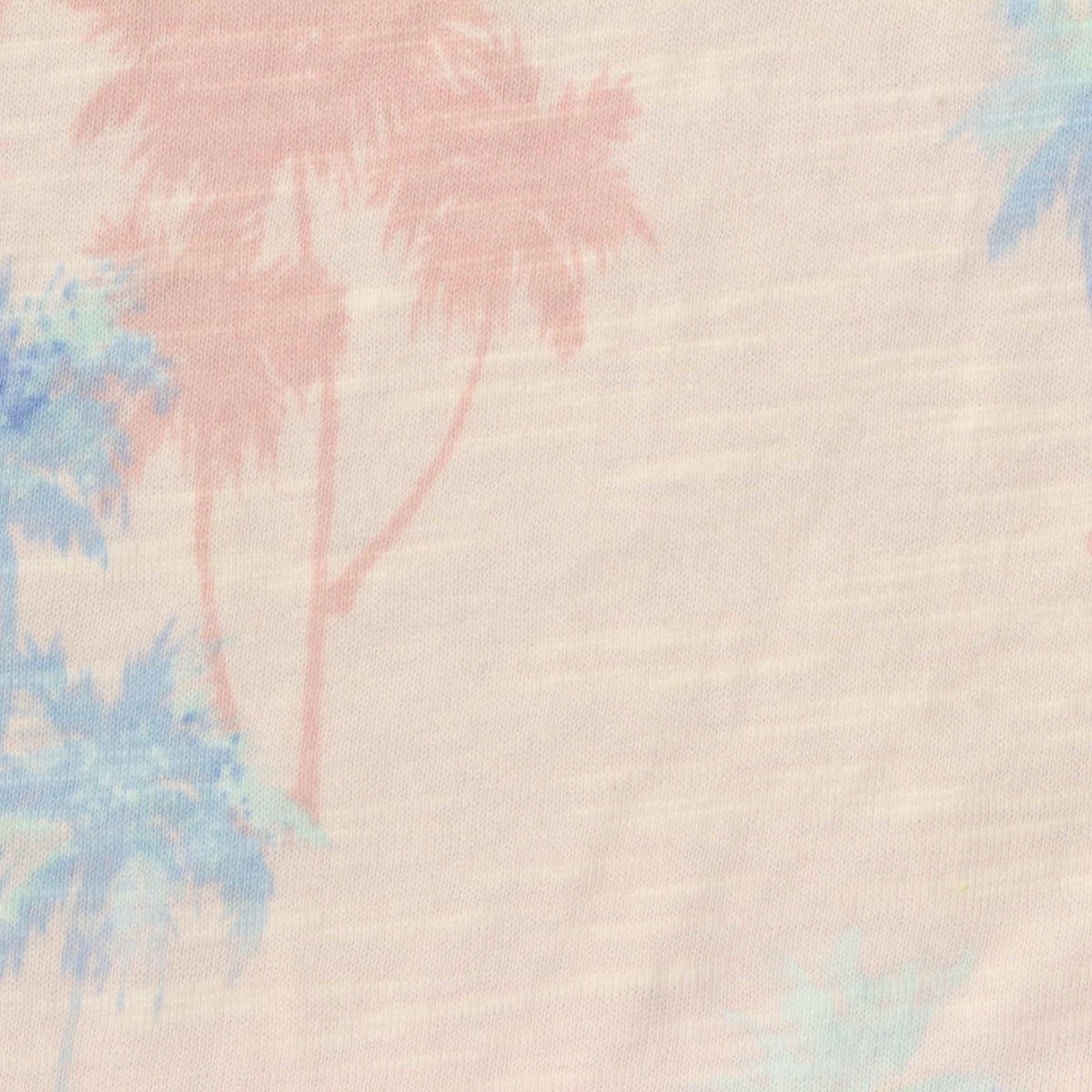 Peach Palm Jersey Knit, Cotton