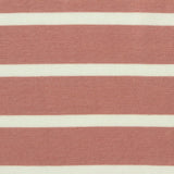 Terracotta Horizontal-Stripe Jersey Knit, Viscose