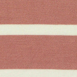 Terracotta Horizontal-Stripe Jersey Knit, Viscose — texture
