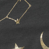 Gold Stars Jersey Knit, Cotton — texture