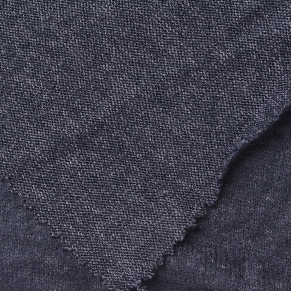 Dark Grey Marl Chunky Knit, Viscose-Poly, 240 gsm