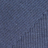 Blue Marl Rib Knit, Poly-Viscose — texture