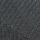 Brushed Polyester Stretch Rib Knit Fabric, 184 gsm, 150 cm — Grey