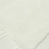 White Tone-on-Tone Jersey Knit, Polyester