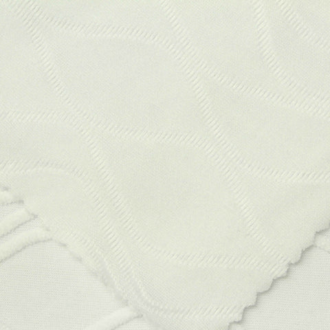 White Tone-on-Tone Jersey Knit, Polyester