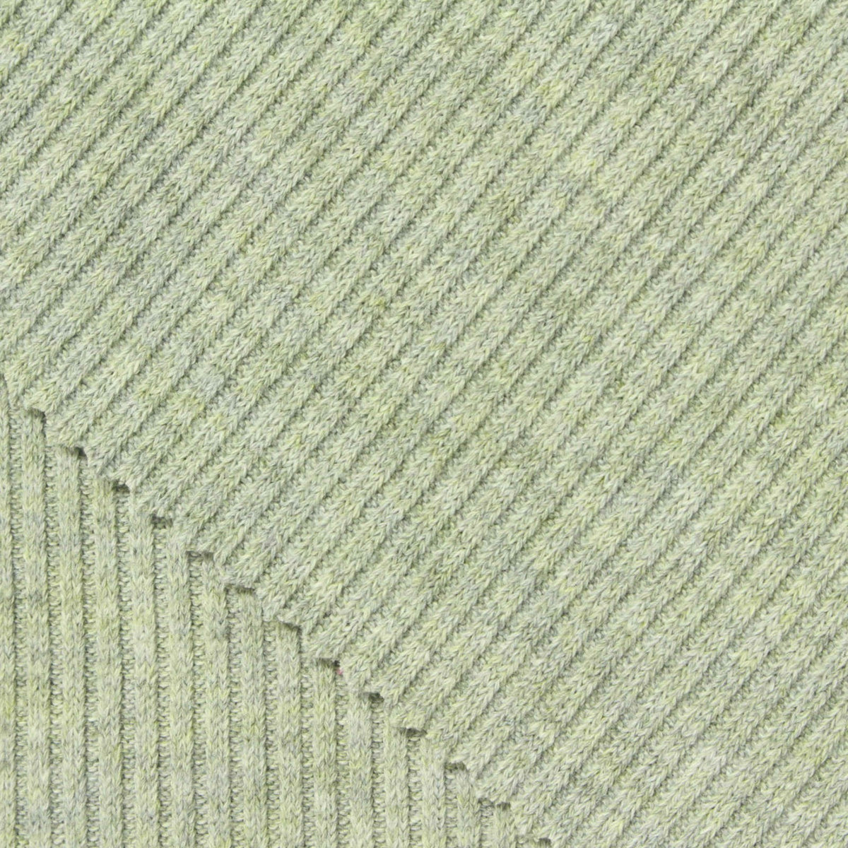Polyester Stretch Rib Knit Fabric, 430 gsm, 130 cm — Green