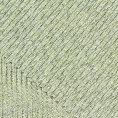 Polyester Stretch Rib Knit Fabric, 430 gsm, 130 cm — Green