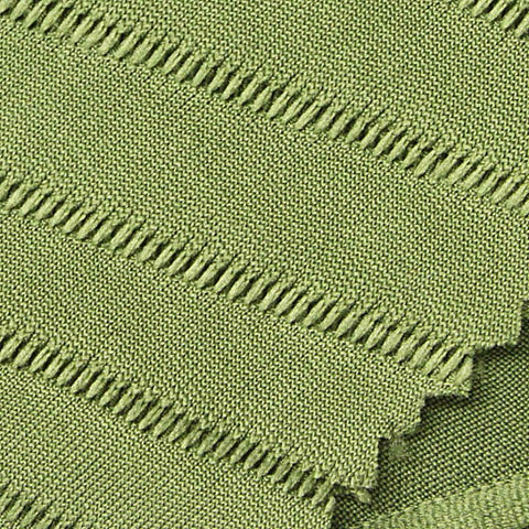 Green Textured-Stripe Jersey Knit, Polyester