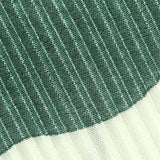 Dark Green Abstract Jersey Knit, Polyester — texture