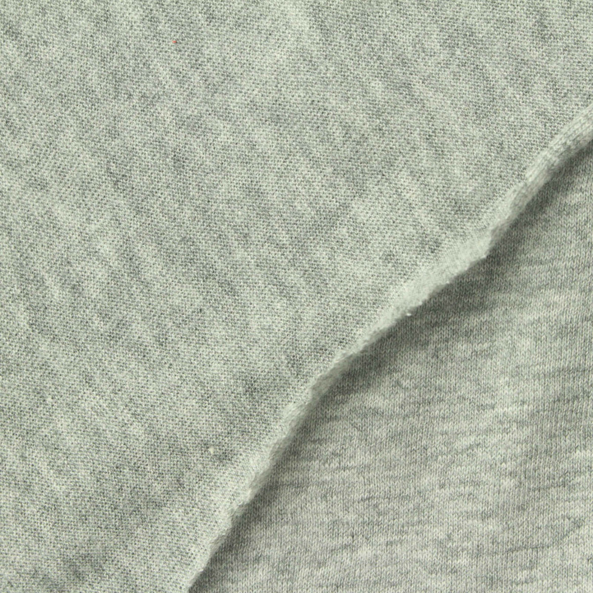 Light Grey Marl Jersey Knit, Cotton, 130 gsm