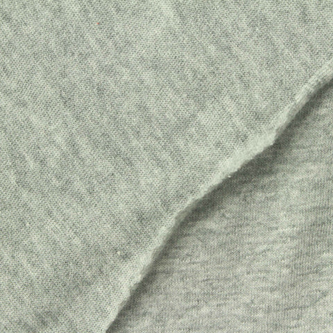 Light Grey Marl Jersey Knit, Cotton, 130 gsm