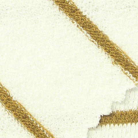 Cream Diagonal-Stripe Jersey Knit, Cotton