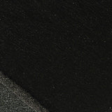 Nylon Metallic Rib Knit Fabric, 220 gsm, 155 cm — Black