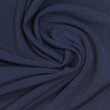 Polyester Stretch Linen-Look Fabric, 210 gsm, 160 cm — Navy