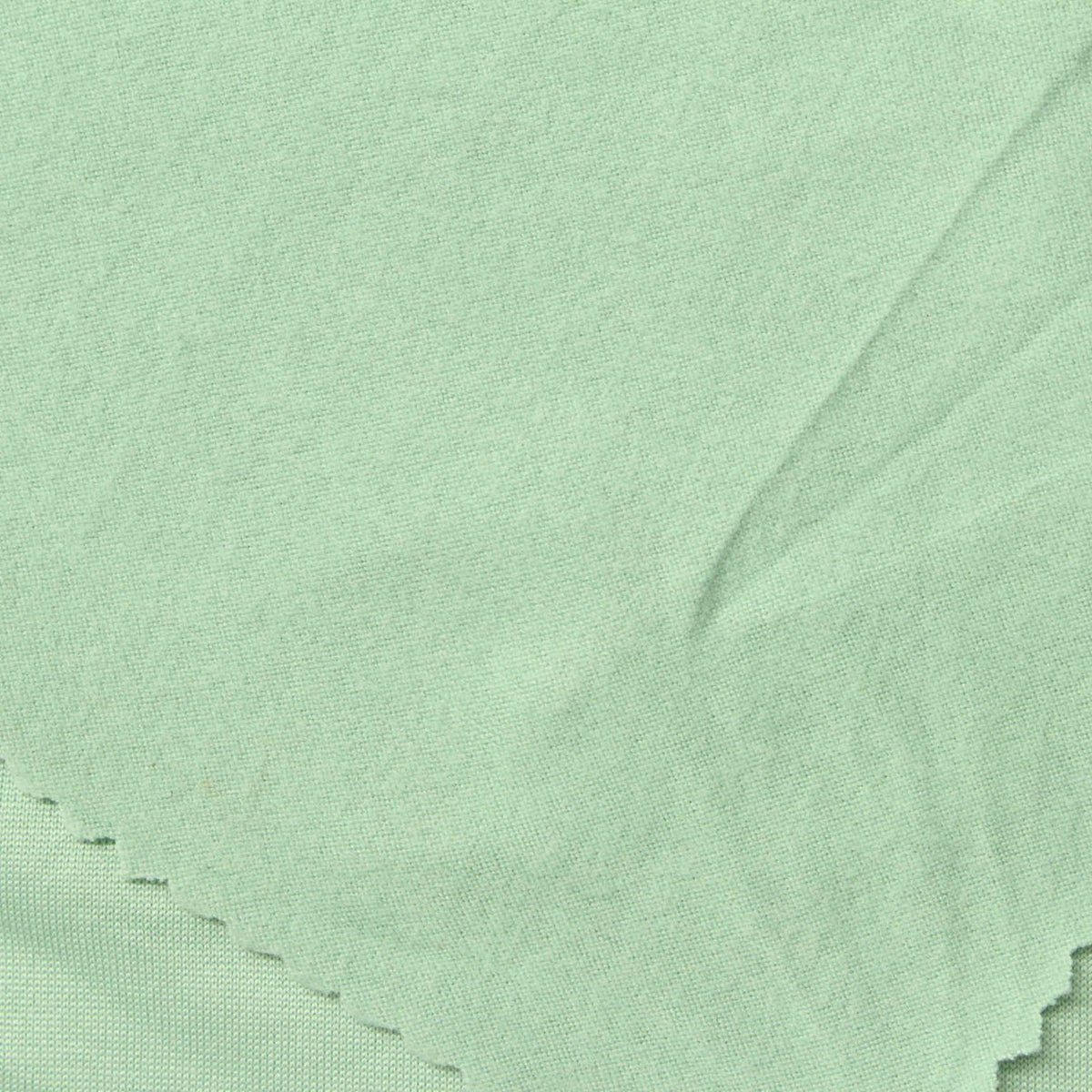 Brushed Polyester Stretch Milk Silk Knit Fabric, 145 gsm, 168 cm — Green