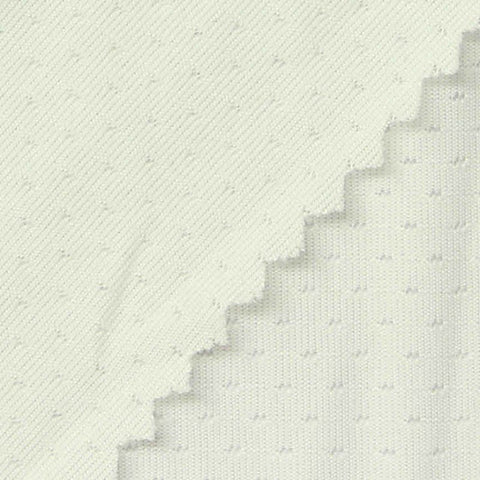 Cream Dot Mesh, Polyester