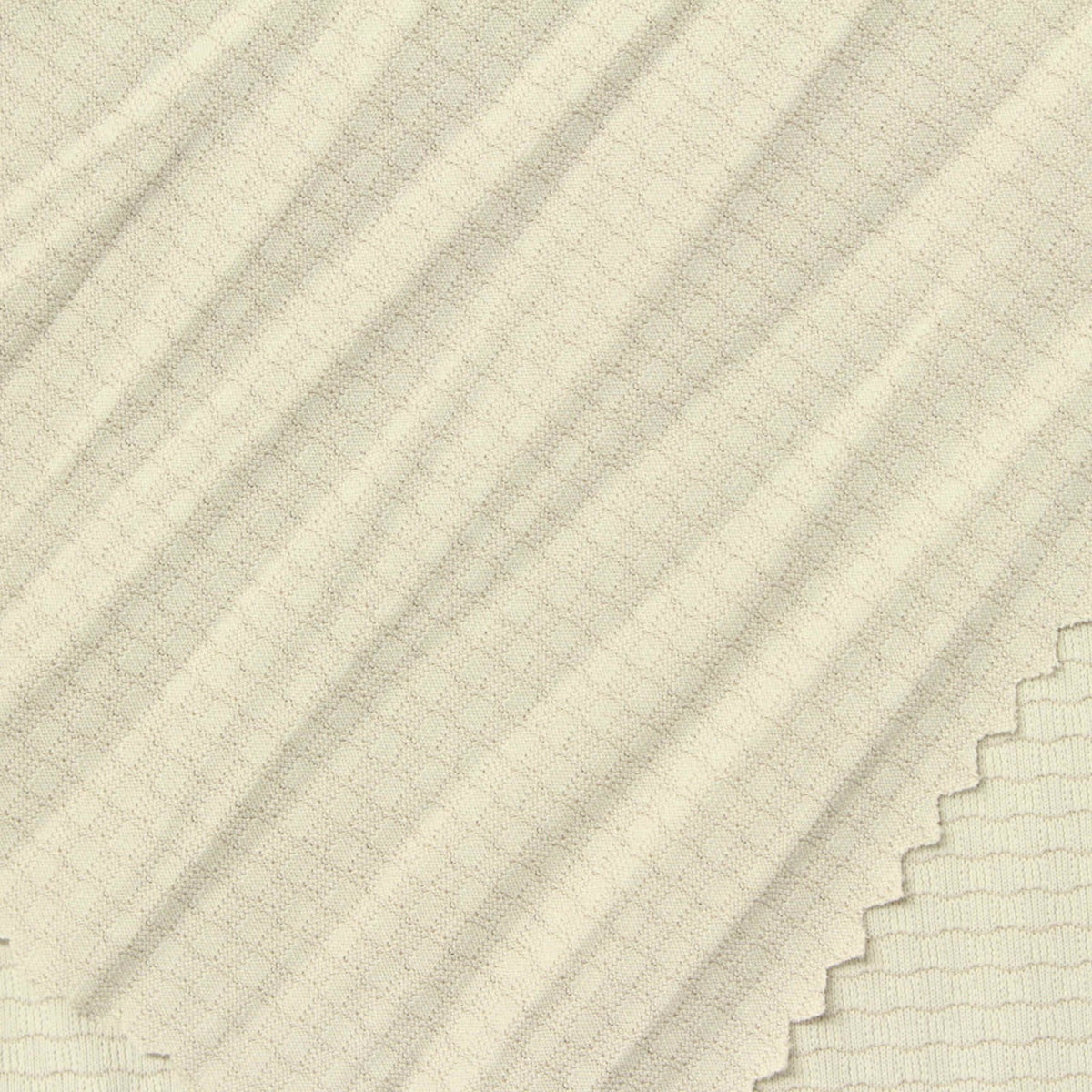 Cream Check Jacquard, Polyester