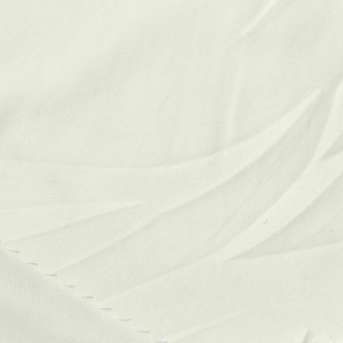 Brushed Polyester Stretch Milk Silk Knit Fabric, 135 gsm, 185 cm — White