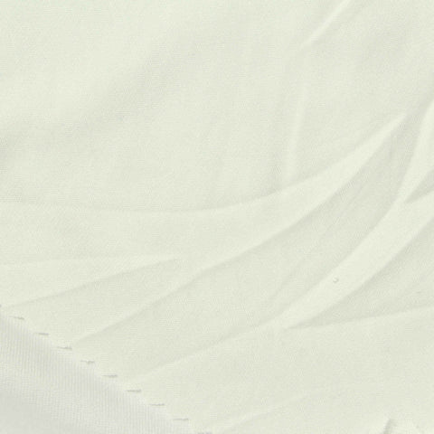 Brushed Polyester Stretch Milk Silk Knit Fabric, 135 gsm, 185 cm — White