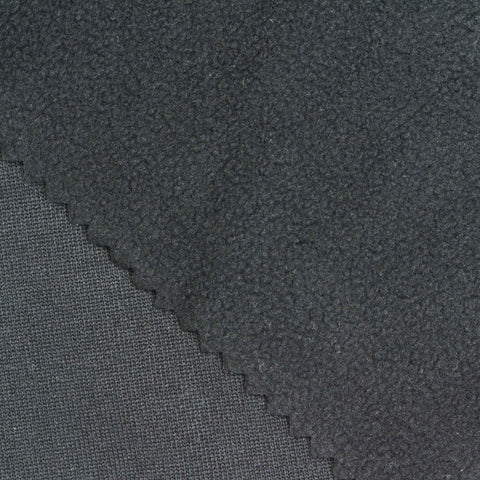 100% Polyester Fleece Fabric, 180 gsm, 150 cm — Grey