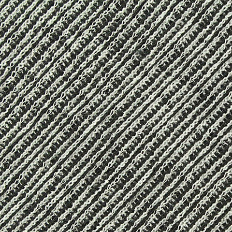 Black Diagonal-Stripe Rib Knit, Polyester