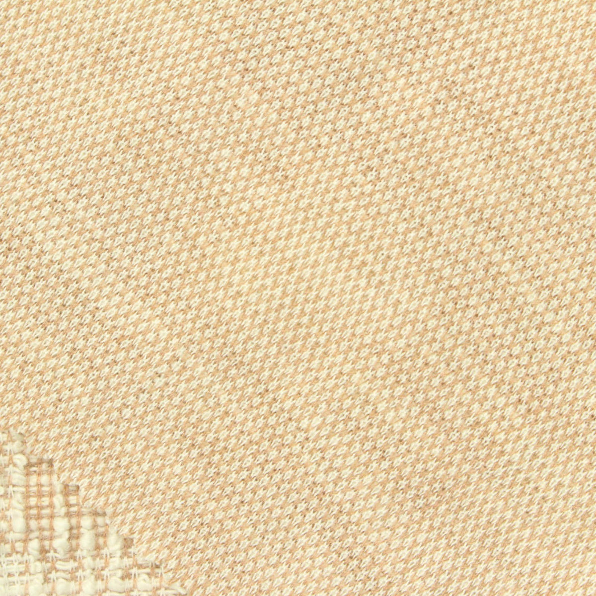 Cream Houndstooth Bouclé, Poly-Cotton