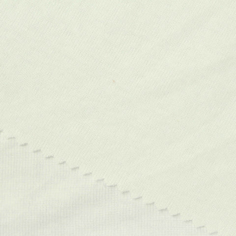 100% Cotton Rib Knit Fabric, 160 gsm, 168 cm — White