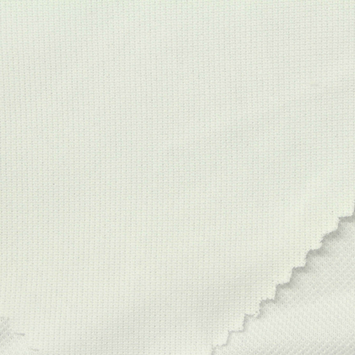 100% Cotton Piqué Knit Fabric, 220 gsm, 173 cm — White