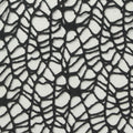 Black Openwork Knit, Polyester, 110 gsm