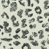 Black Animal Print Twill, Cotton