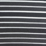 Black Horizontal-Stripe Jacquard, Polyester