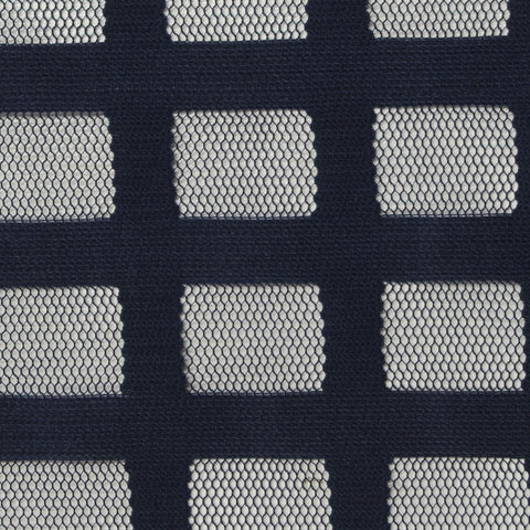 100% Polyester Lace Fabric, 110 gsm, 150 cm — Navy