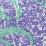 Purple Sequins Mesh, Polyester