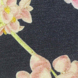 Pink Flowers Knit, Viscose — texture