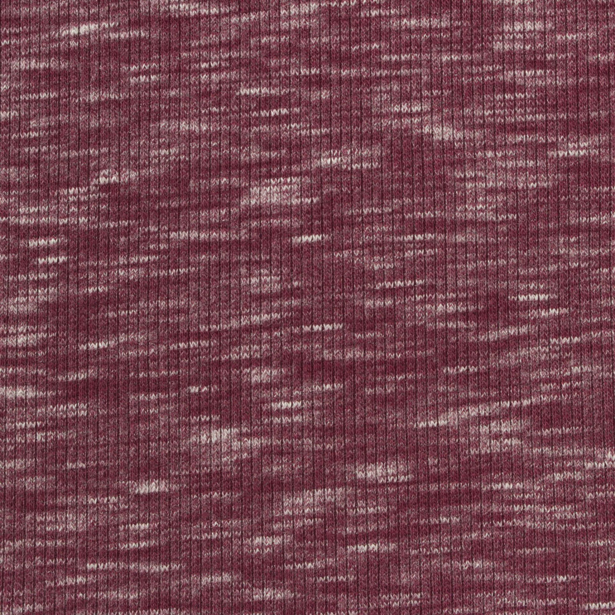 Light Grey Marl Rib Knit, Polyester, 190 gsm, 120 cm
