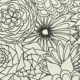 Black Floral Knit, Cotton