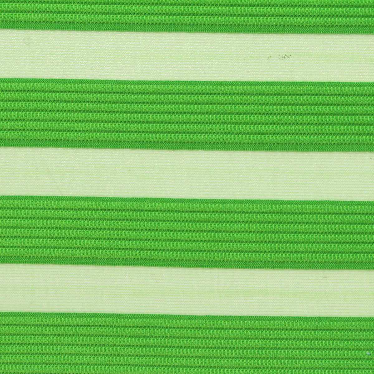 Striped Polyester Stretch Mesh Fabric, 190 gsm, 150 cm — Green