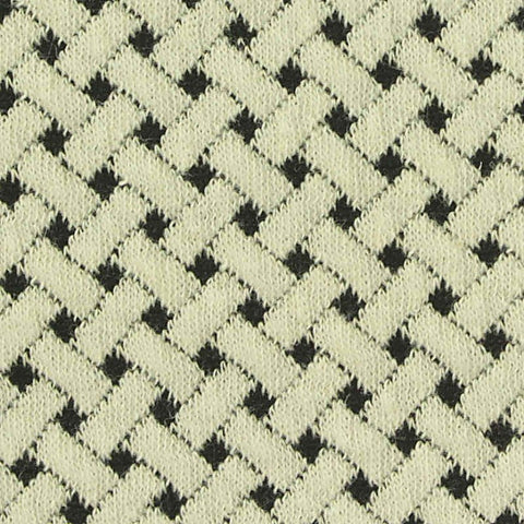 Cream Geometric Jacquard, Poly-Viscose, 280 gsm
