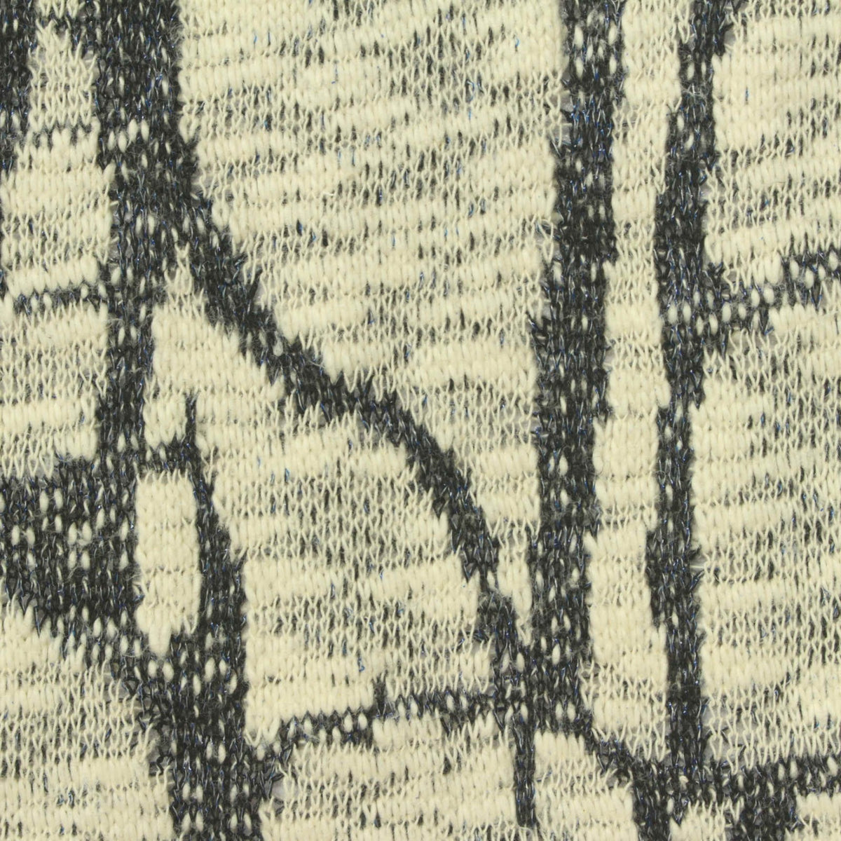 Dark Grey Abstract Chunky Knit, Polyester