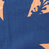Blue Floral Twill, Cotton