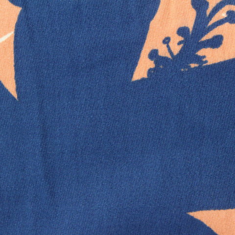Blue Floral Twill, Cotton