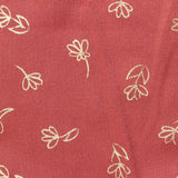 Gold Floral Milk Silk Knit, Polyester