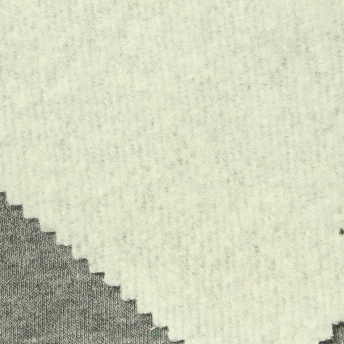 Light Cream Marl French Terry, Poly-Cotton