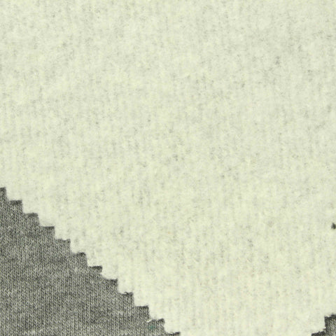 Light Cream Marl French Terry, Poly-Cotton