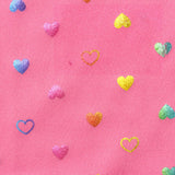 Pink Hearts Milk Silk Knit, Polyester