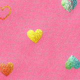 Pink Hearts Milk Silk Knit, Polyester — texture
